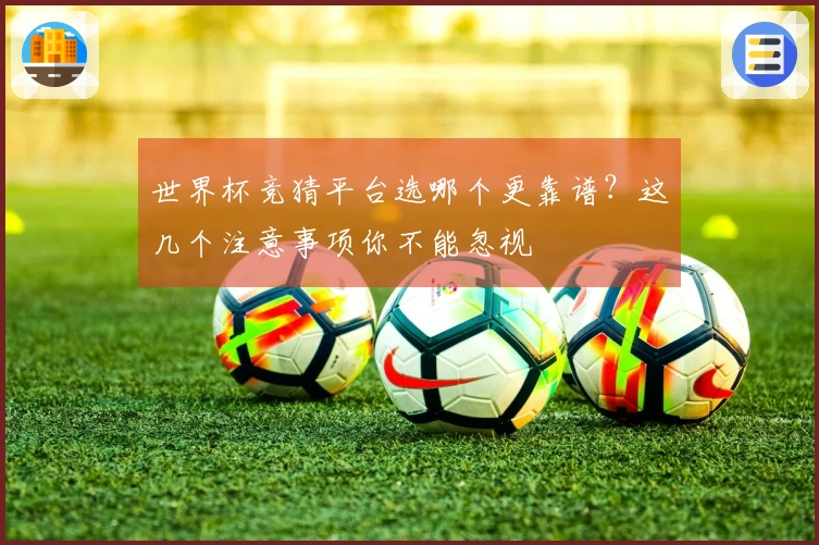世界杯竞猜平台选哪个更靠谱？这几个注意事项你不能忽视