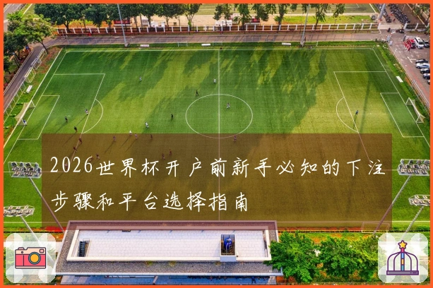 2026世界杯开户前新手必知的下注步骤和平台选择指南